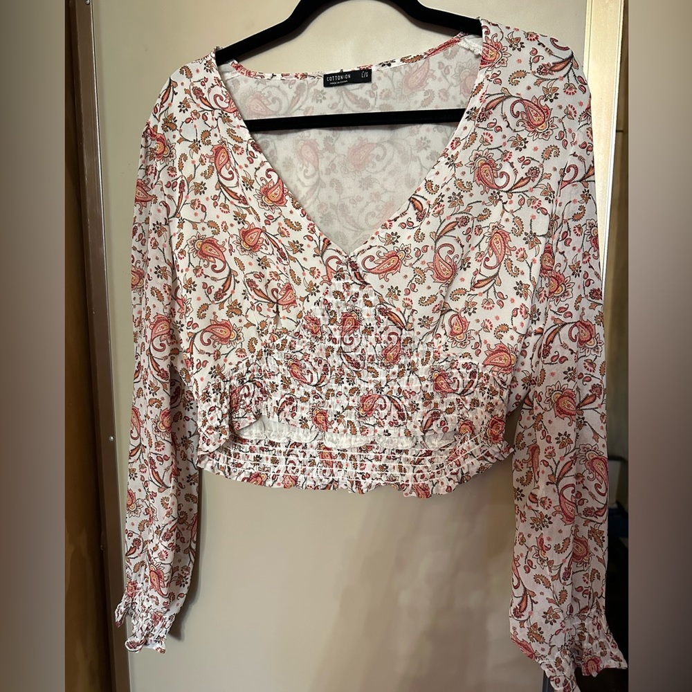 Cotton on cropped long sleeve